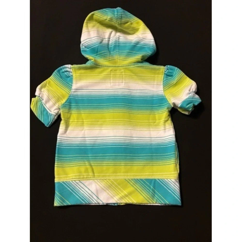 Old Navy hooded beach cover up size 4T, multi colored stripes